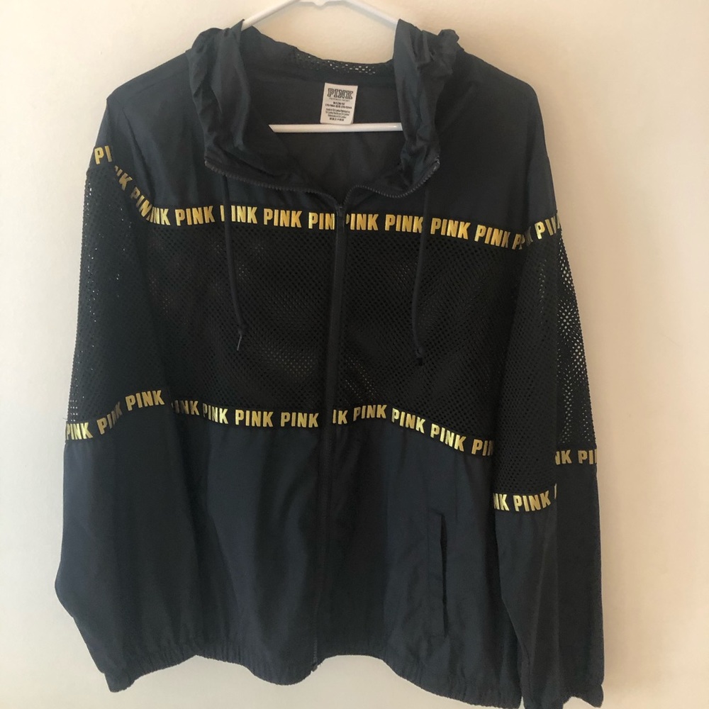 PINK Brand Netted Workout Zip Up Sweatshirt